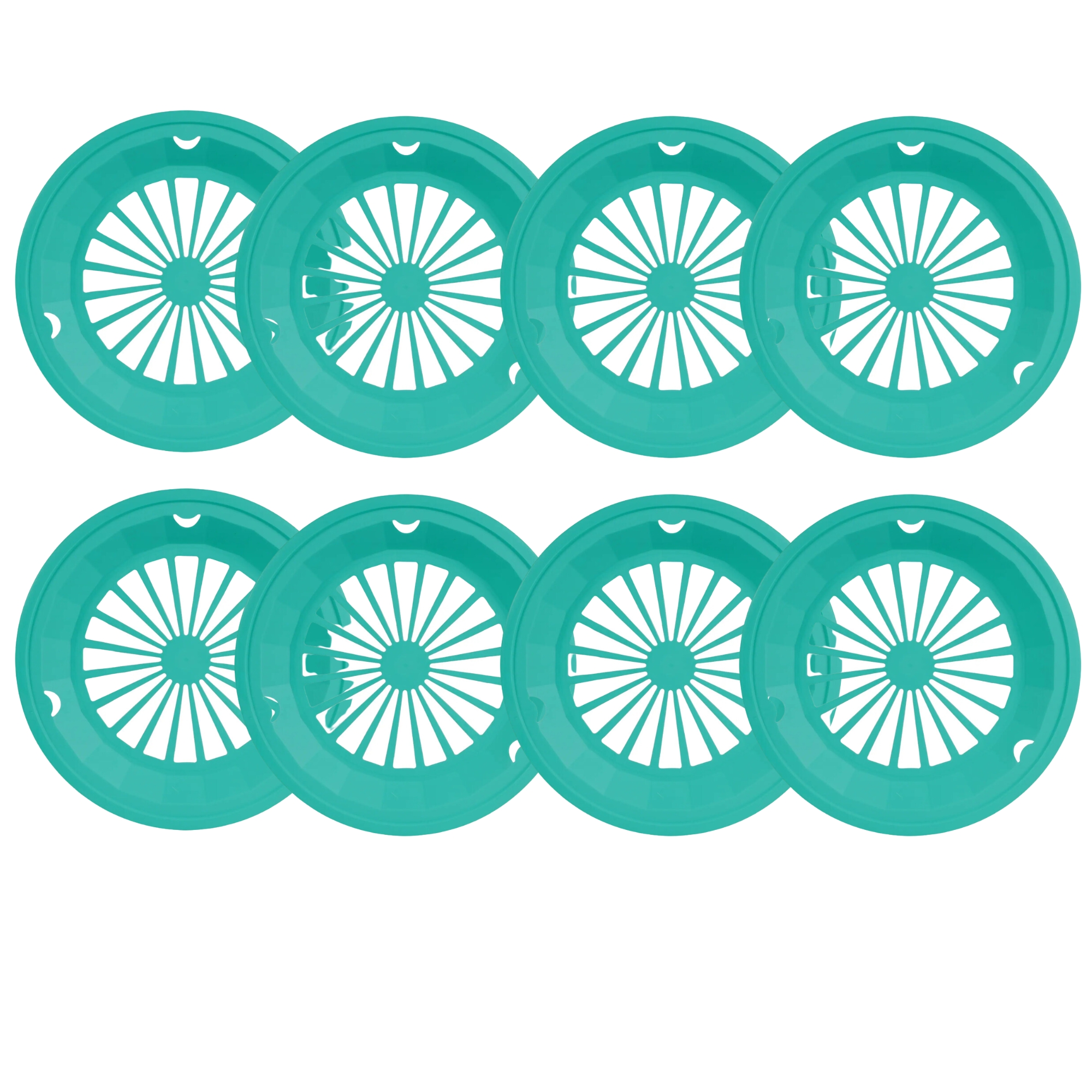 Plastic Paper Plate Holders 10.25 Inches Reusable Stackable Round Picnic Plate Trays for Daily