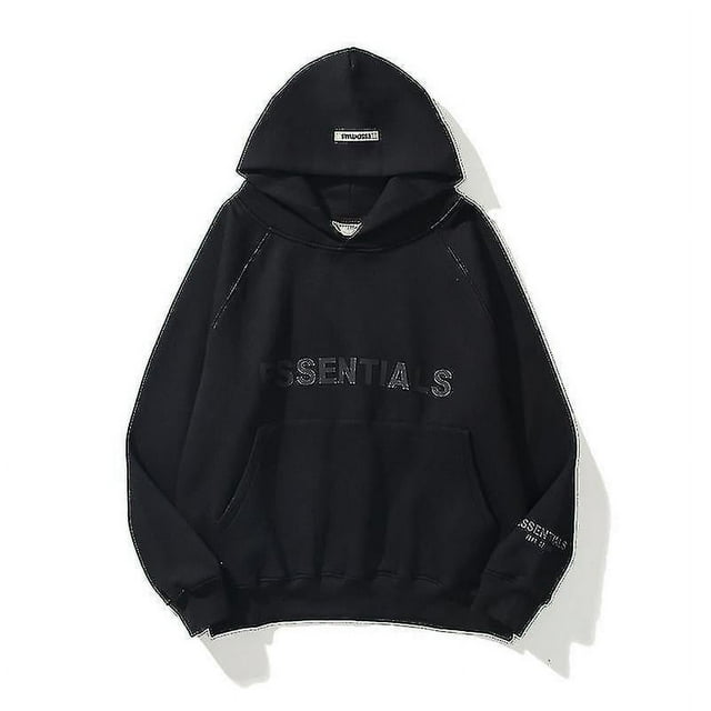 Double Line Letters Hooded Sweater - Hipster Monogram Hoodies for Men and Women