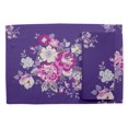 thumbnail image 2 of S4Sassy Purple Leaves & Begonia Floral Washable Placemats & Napkins Table Decor Dining Mats, 2 of 3
