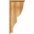 thumbnail image 3 of 6"W x 14"D x 30"H Ridgewood Rough Sawn Corbel w/Backplate, Western Red Cedar, 3 of 9