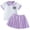 Purple, variant on Xyant Toddler Girl Sports Outfit Short Sleeve Lapel Tops Tennis Mini A Line Skirt Little Girl Casual Cute 2 Pcs Clothes Set (Purple,2-3 Years)