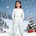 thumbnail image 2 of EnJoCho Toddler Baby Boys Girls Snow Puffer Pants Thick Quilted Warm Kids Shiny Windproof Thermal Ski Trousers Elastic Waist Winter Play Gear Cold Weather, 2 of 5