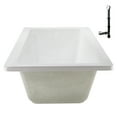 thumbnail image 6 of Streamline N-4060-703-WH 60 in. x 32 in. Acrylic Soaking Drop-In Bathtub in Glossy White, With External Drain in Glossy White, 6 of 12