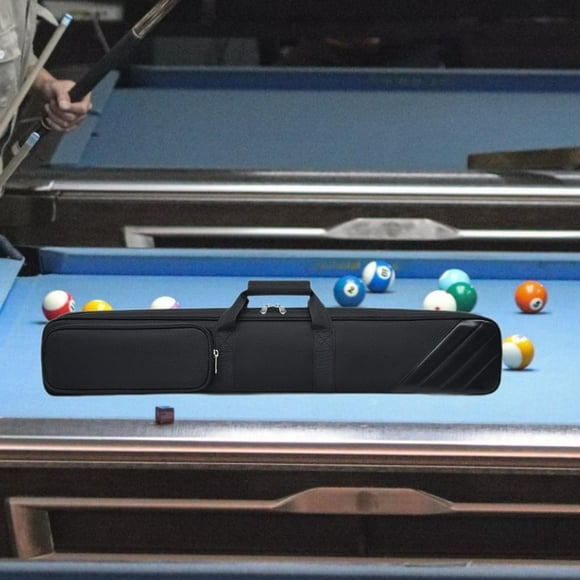 DYNWAVECA Étui de Transport pour Bâton de Billard 1/2 Étuis pour Baguettes Poignée Portable Étuis pour Baguettes Sac de Transport Noir