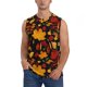 thumbnail image 1 of Balery Autumn Maple Leaves A Camisetas sin mangas para hombre, absorbe la humedad y protege contra el mal olor.-Large, 1 of 7