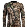 thumbnail image 1 of NaWent Clearance Men's Lightweight Breathable Snug Camouflage Quick Drying Long Sleeved Round Neck Tops, 1 of 4