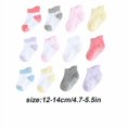 thumbnail image 1 of 6 Pcs Bas Chaussettes pour Enfants avec Belle Élasticité Port Confortable Style Simple Bonne Fabrication Bas Garder le Rampement Couleur Mélange Pur Fille 12-14, 1 of 1