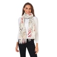 thumbnail image 2 of FORMRS Womens Scarf Winter Soft Long Big Warm Shawls Wrap Tassel Scarves, Light Starfish, 2 of 9