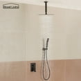 thumbnail image 2 of Boyel Living 10 inch Ceilling-Mounted Shower System Rainfall Shower Head with Handheld Shower, Bathroom Shower Faucet Set,Shower Trim Kit with Upgraded Valve, Oil Rubbed Bronze, 2 of 9