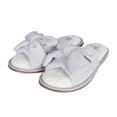 thumbnail image 5 of Jessica Simpson Womens Plush Open Toe Slide On House Slipper with Bow, 5 of 9
