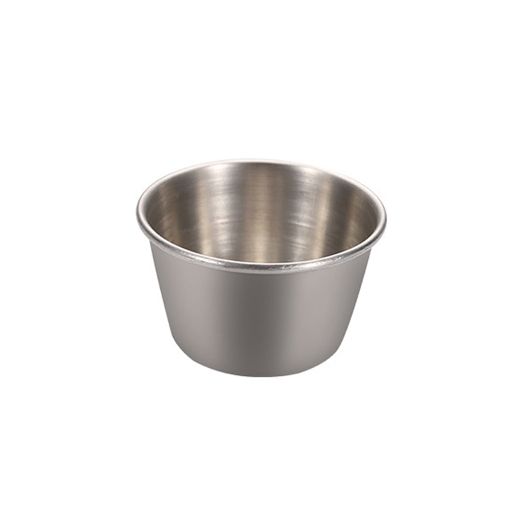 Rainbow Dipping Sauce Cup 304 Stainless Steel Kitchen 4oz Eating