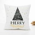 thumbnail image 2 of destyer Christmas Snowflake Letter Tree Pattern Soft Home Car Office Square Pillowcase Cover Case Pillowslip 45x45cm, 2 of 7