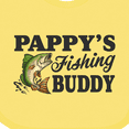thumbnail image 4 of Inktastic Pappy's Fishing Buddy Boys Baby Bib, 4 of 4