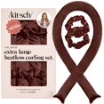 thumbnail image 1 of Kitsch Satin Heatless Curling Set XL - Rizadores de Pelo Gigantes para Dormir Durante la Noche, Rizos Grandes Sin Calor, Diadema con Barra Rizadora Sin Calor, Rizadores Suaves Sin Calor, Rulos para Ri, 1 of 8