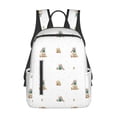 thumbnail image 3 of Balery Rabbit Blowing Dandelions Lightweight Backpack for Men and Women - Durable and Water-Resistant, Ideal for School, Work, Travel, and Everyday Use, 3 of 9