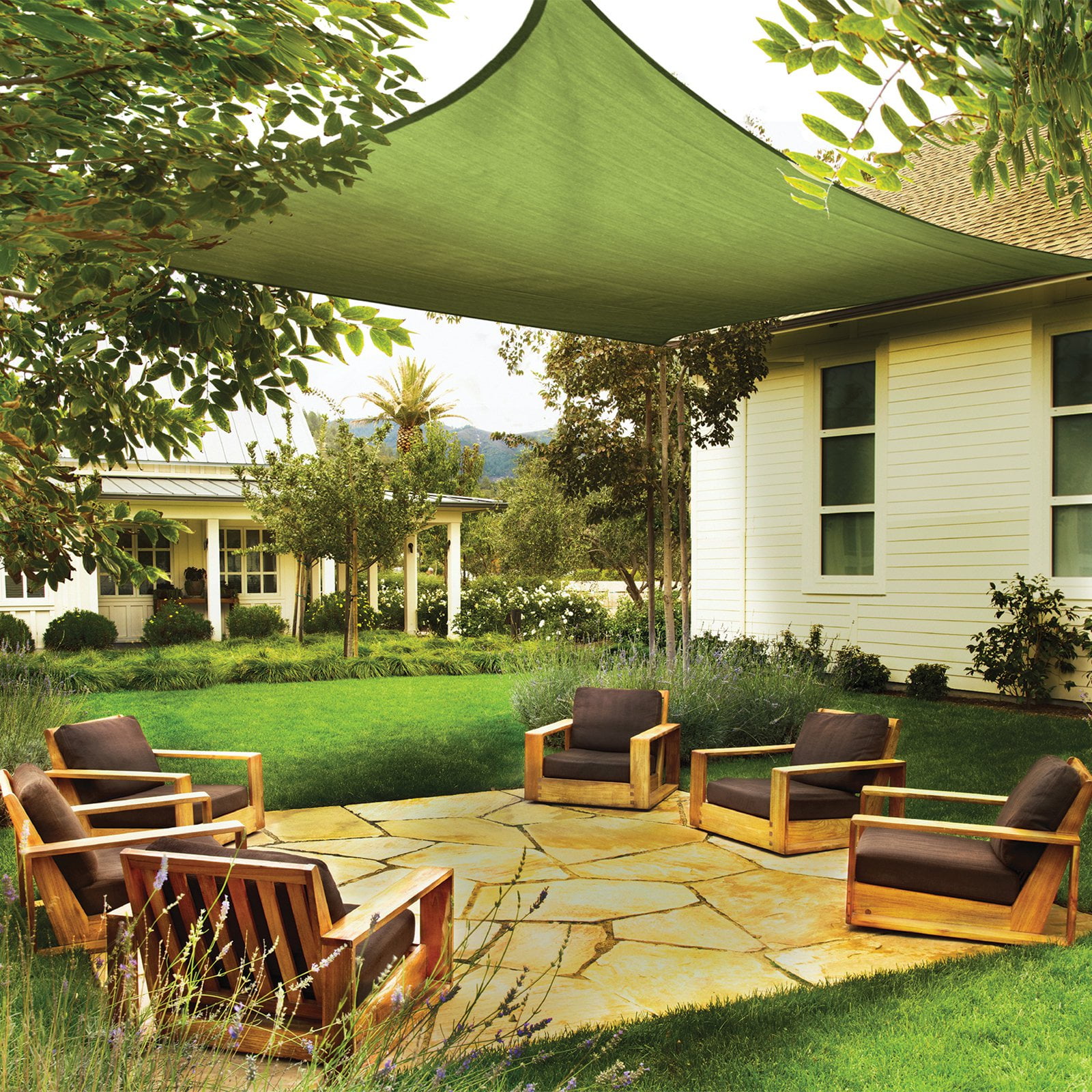 Shadelogic Sun Shade Sail Heavy Weight 12 Square Lime Green Shadelogic Sun Shade Sail Heavy Weight 12 Square Lime Green