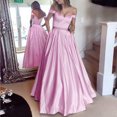 thumbnail image 4 of KaLI_store Formal Dresses Women's Formal Dresses, Chiffon Bridesmaid Dresses, Spaghetti Strap Long Formal Gowns and Evening Dresses Pink,XXL, 4 of 5