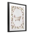 thumbnail image 2 of Stupell Industries French Country Elegant Hydrangeas Bathtub Black Framed Print Under Glass, 13 x 16, by Carol Robinson, 2 of 8