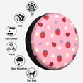 thumbnail image 6 of Kdxio Strawberry and Ladybugs for Tire Cover Wheel Protectors Tyre Covers Weatherproof Wheel Covers Universal Fit for Trailer Rv SUV Truck Camper Travel Trailers 14 inch, 6 of 8