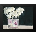 thumbnail image 2 of Goldberger, Jennifer 18x15 Black Modern Framed Museum Art Print Titled - White Flowers in Fuchsia II, 2 of 5