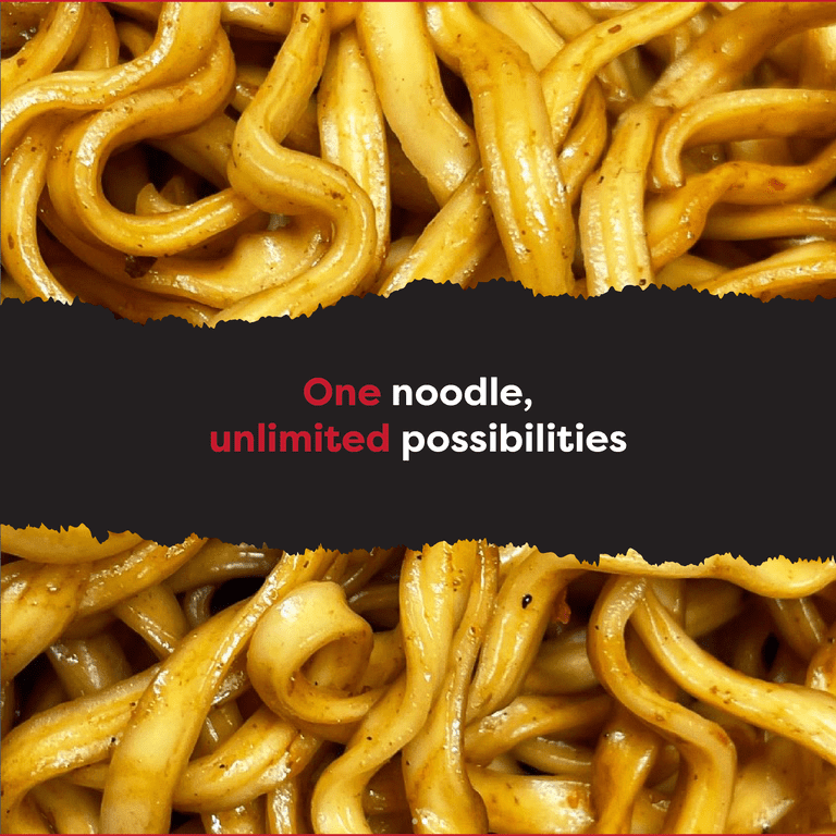 A-Sha Meteor Noodle with Dan Dan Sauce (12 Packs), Spicy Soy Sauce