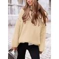 thumbnail image 4 of PRETTYGARDEN Women's Knit Oversized Sweater Fall Fashion Casual Long Sleeve Turtleneck Chunky Pullover Tops Winter Clothing, 4 of 7