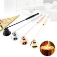 thumbnail image 3 of Home Portable Stainless Steel with Long Handle Bell Shape Cover Candle Extinguisher Snuffer Scented Candle Extinguisher Candle Flame Snuffer Candle Stopper Wick Snuffer ROSE GOLD, 3 of 7