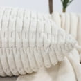 thumbnail image 3 of Decorative Throw Pillow Covers 20x20 inch Set of 4 Cream Corduroy Square Cushion Case for Decor Living Room Couch Bed Sofa, 3 of 3
