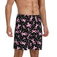 thumbnail image 2 of Fotbe Breast Cancer Awareness (2) Pajama Shorts for Men, Men's Pajama Bottoms, Sleepwear,Short Pajama Pants-3X-Large, 2 of 9