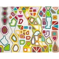 thumbnail image 2 of Swanson 18x15 Black Ornate Wood Framed with Double Matting Museum Art Print Titled - Modern Map, 2 of 4