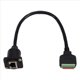 thumbnail image 1 of Cable RJ45 8P8C Hembra Tipo D para Montaje en Panel A Bloque de Terminales Sin Soldadura. Cable RJ45 Ethernet A Terminal de Resorte., 1 of 5