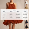 thumbnail image 3 of QUNYINEY Midi Womens Dresses Cotton Sleeveless White Summer Sundress Loose Fit A Line Crew Neck Casual Ruffle Dresses, 3 of 9