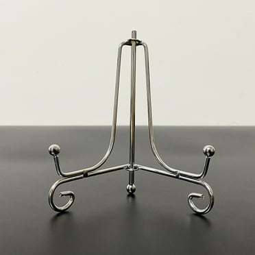 Laklulu 4 Piece Plate Display Stand - Electroplated Silver-6