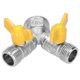 thumbnail image 4 of Adaptador de grifo de válvula de bola de hilo femenino G1/2, dispositivo de riego automático tipo Y de latón de doble salida, 4 of 8
