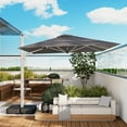 thumbnail image 2 of HOMPUS 9-12FT Cantilever Patio Umbrella 360°Rotation Rectangular Outdoor Umbrella, 2 of 7