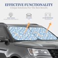 thumbnail image 5 of Yiaed Daisies Flowers Print Car Front Windshield Sun Shade,Foldable Anti-UV Car Sunshade for Front Window for Most Vehicles-Medium, 5 of 5