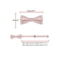 thumbnail image 3 of INSPIRE CHIC Men's Jacquard Adjustable Strap Pre-tied Bow Ties for Elegant Wedding Pink, 3 of 4