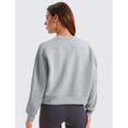 thumbnail image 2 of Sudadera CRZ YOGA SoftAura con cuello redondo y manga larga - Rhino Grey, 2 of 5