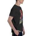 thumbnail image 3 of Stranger Things Steve The Babysitter Portrait Men's Basic Short Sleeve T-Shirt Black Small, 3 of 5
