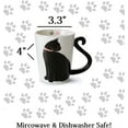 thumbnail image 3 of Votum Ceramic Cat Mug Tea Cup White Coffee Cup, 11 oz., 3 of 8