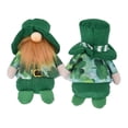 thumbnail image 2 of Muñeco de gnomos, bonito sombrero verde hecho a mano, decoración del día de San Patricio sin rostro para habitación, sofá y mesa (muñeca de hombre), 2 uds., 2 of 14
