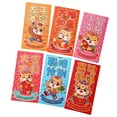 thumbnail image 3 of 6 Pcs Enveloppes Rouges Année Lunaire Chinoise Cadeaux pour Fête Remise des Diplômes Anniversaire A, 3 of 8