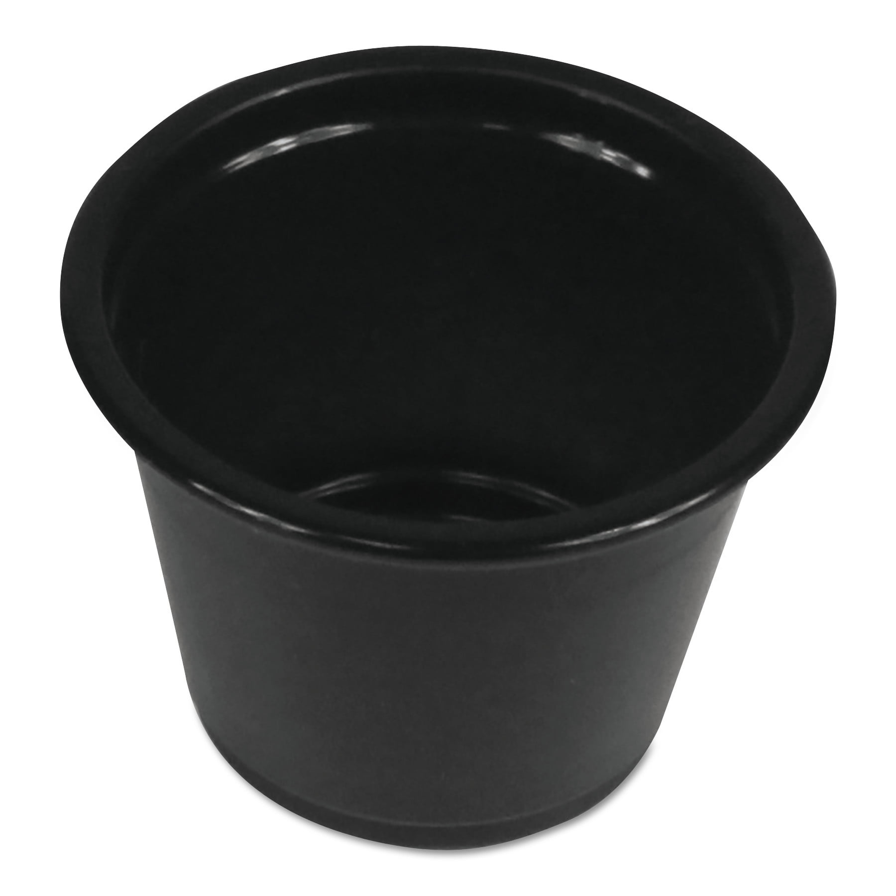 Souffle/Portion Cups 1 oz Polypropylene Black 20 Cups/Sleeve 125