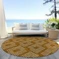thumbnail image 6 of Addison Rugs Chantille Indoor/Outdoor Transitional Squares Terracotta Washable Round Rug, 8' x 8', 6 of 6