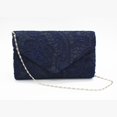 thumbnail image 3 of Elegante bolso de mano de boda con encaje floral para mujer, 3 of 4