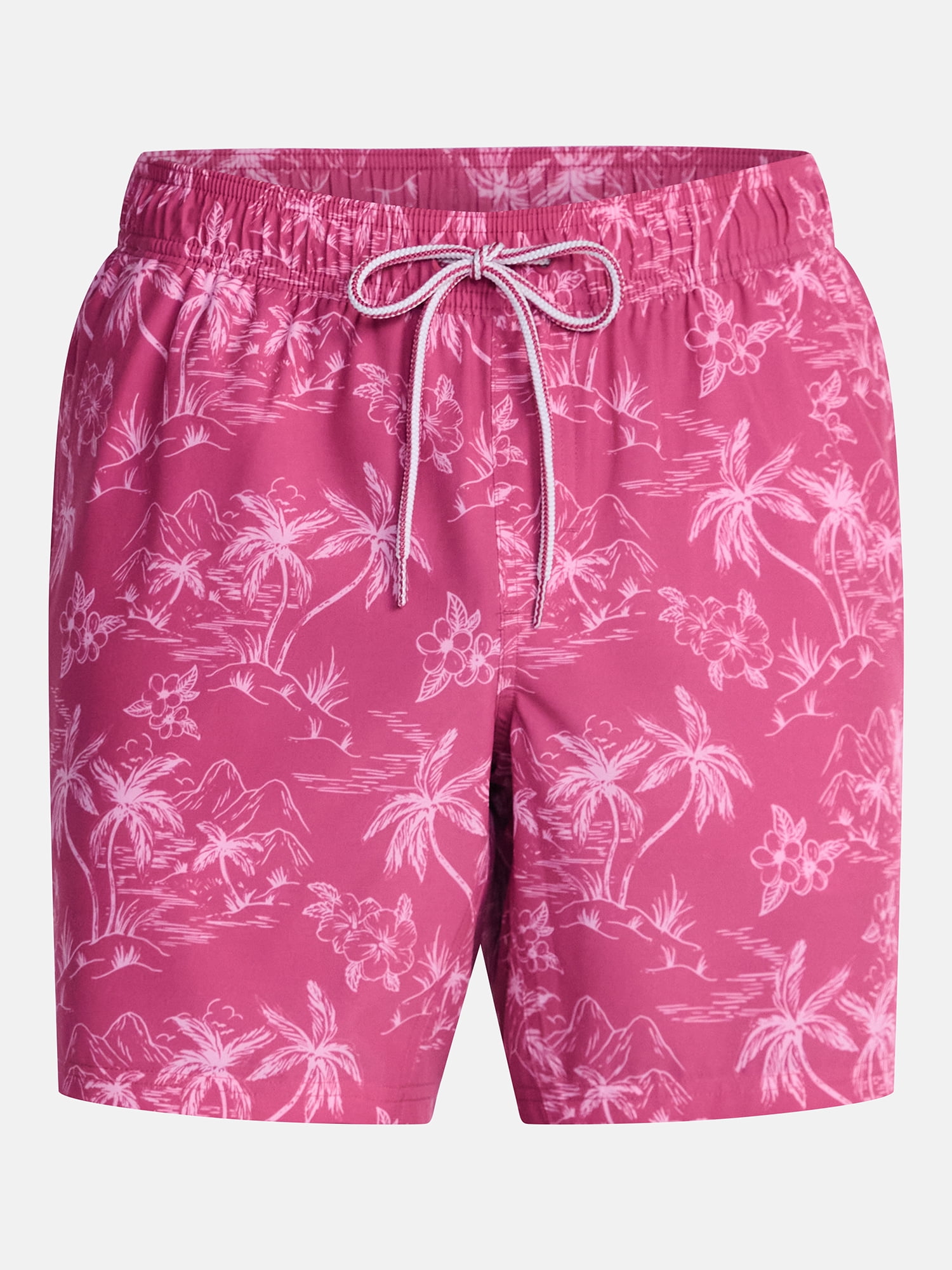 George Men's and Big Men's Performance Lined Swim Trunks, 5" Inseam, Sizes S-3XL