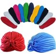thumbnail image 5 of Cover Your Hair Dark-Colored Beautiful Pleated Turbans, Hair Covering Turbans, 12-Pack, One Size fits Most, 5 of 16