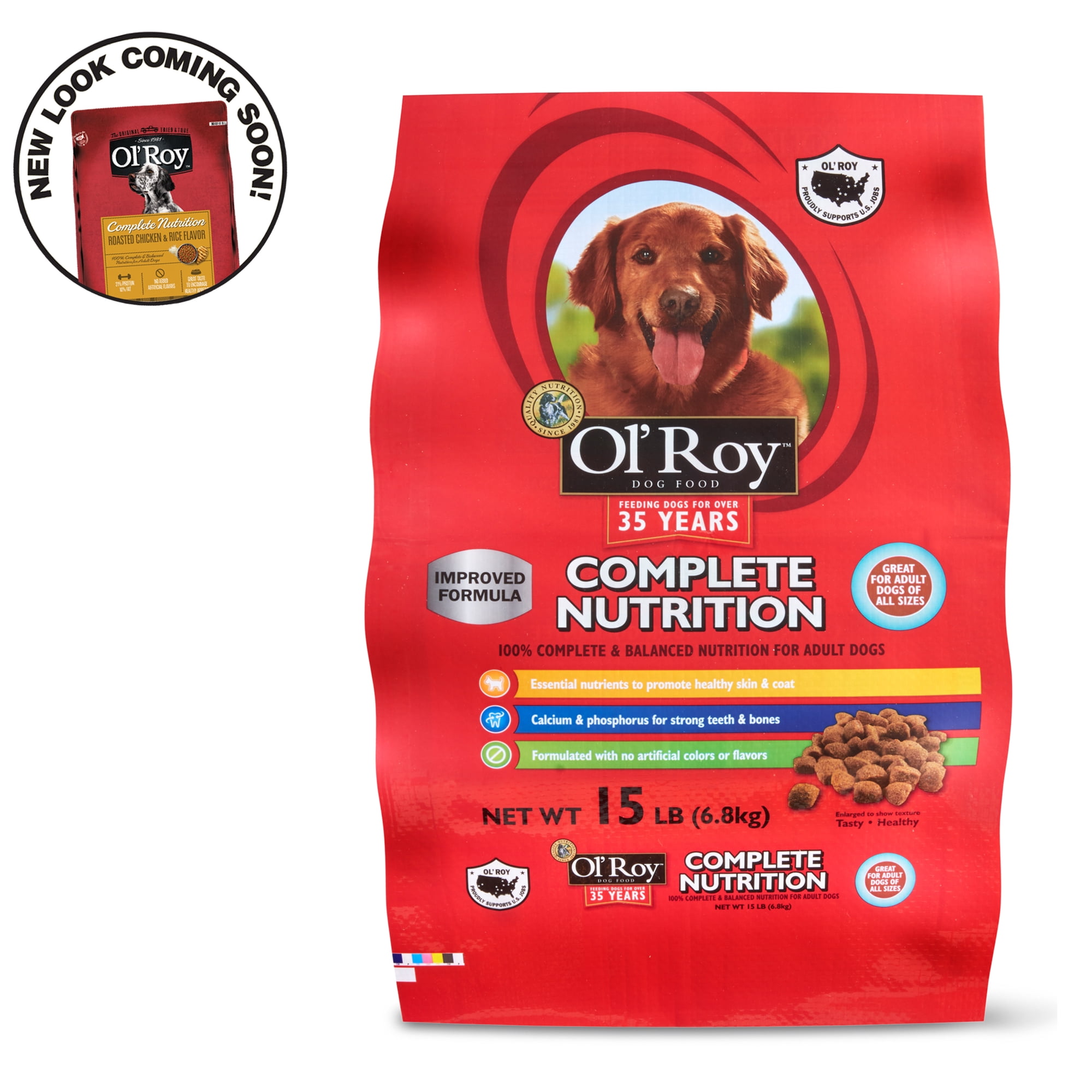 Ol Roy Complete Nutrition Adult Dry Dog Food, 15 lbs