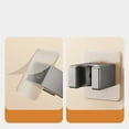 thumbnail image 5 of Wodtesl Silver Adjustable Suction Shower Head Holder - No Drill Required, Wall Mounted Bathroom Bracket Strong Adhesive, Moisture Resistant 2.4 x 2 inch, 5 of 12