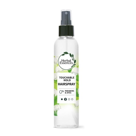 Fixatif Herbal Essences doux au toucher, vaporisateur en atomiseur pour tous les types de cheveux, tenue 24 heures, contrôle anti-frisottis 8 oz liq.